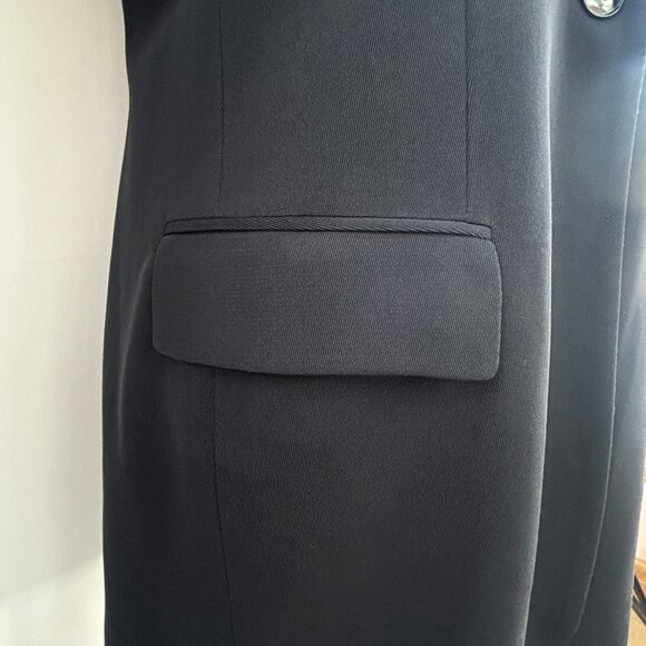 Lauren Ralph Lauren Tailored Longline Navy Blazer Women Size 10 - Picture 6 of 10